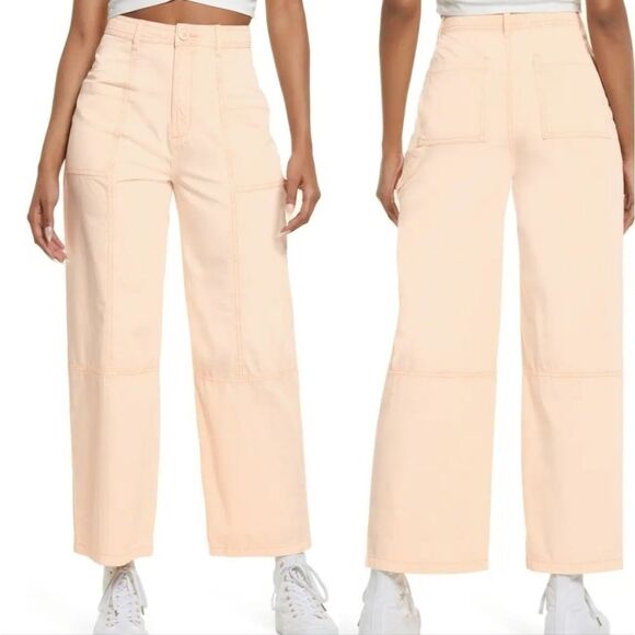NORDSTROM BP Seam Detail Cotton Twill Cargo Pants. - Picture 1 of 13